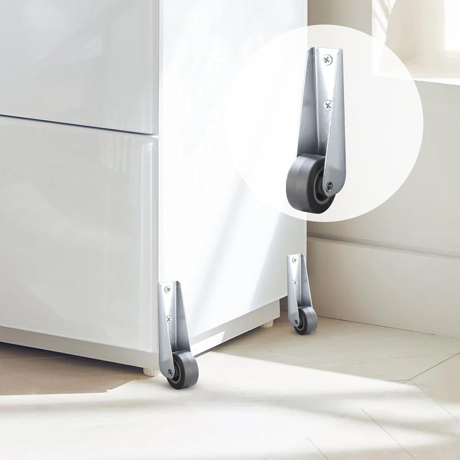 MoveGlide - Soft rubber furniture casters (4 pieces)